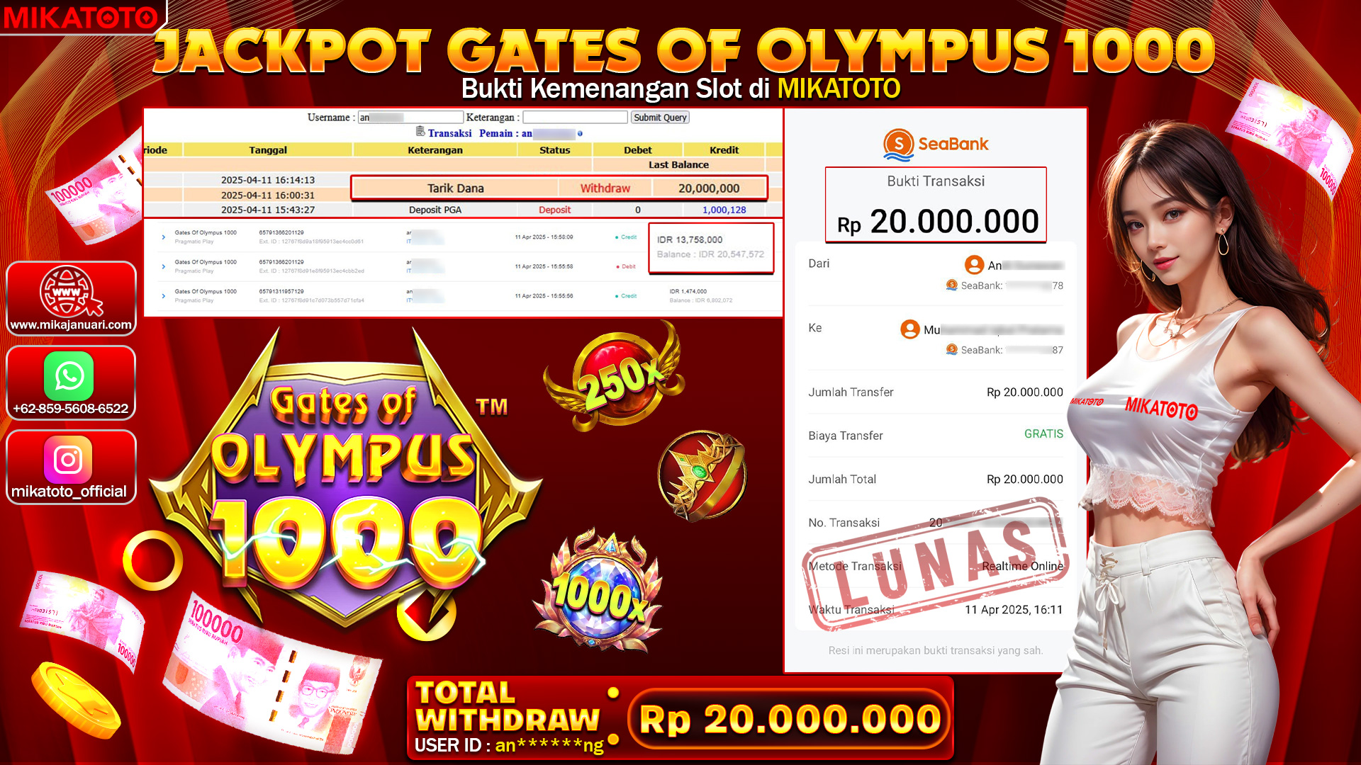 🏆 SELAMAT KEPADA PEMENANG JACKPOT DI gates olympus 1000 24,000,000🏆