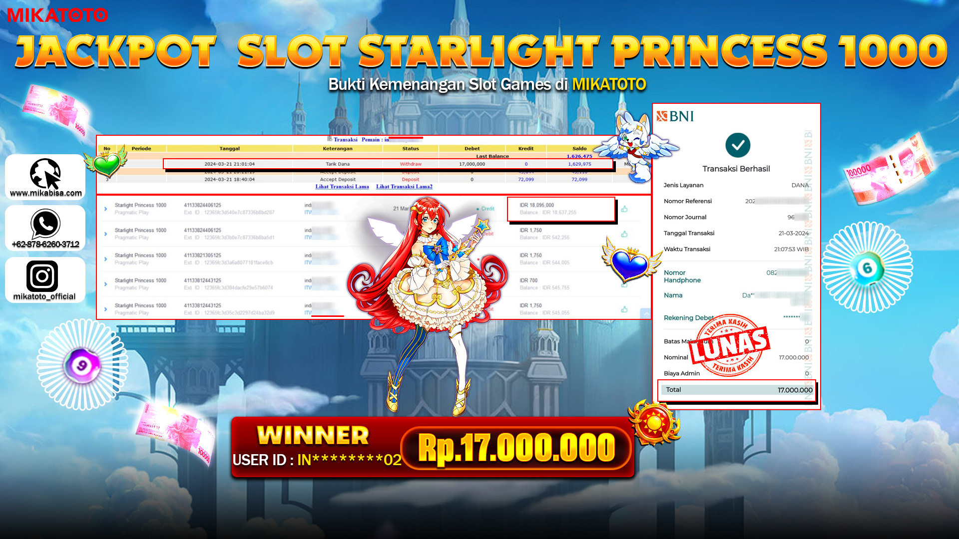 JP SLOT STARLIGHT PRINCESS 1000