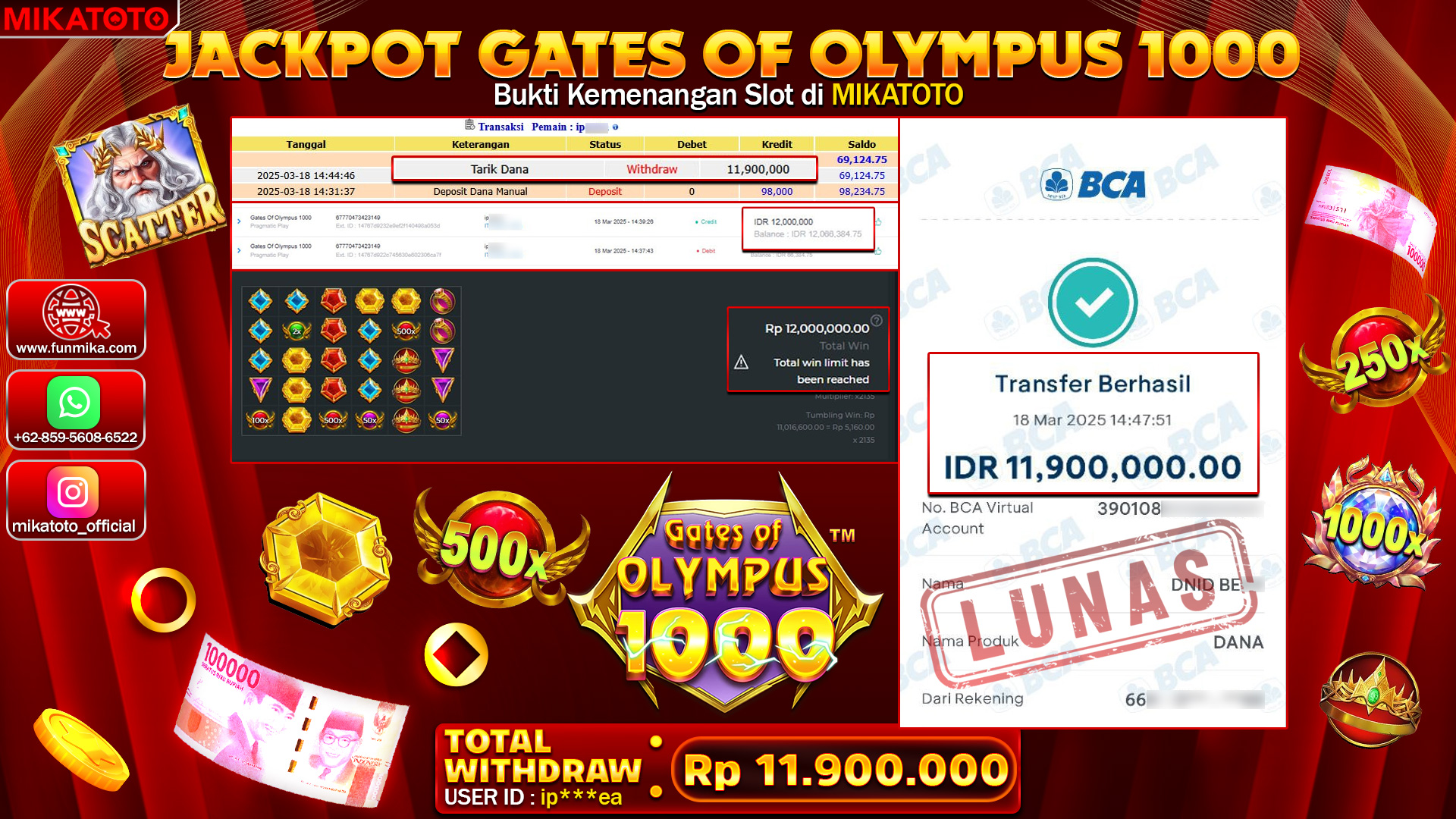 🏆 SELAMAT KEPADA PEMENANG DI Starlight Princess Rp.11,900,000🏆