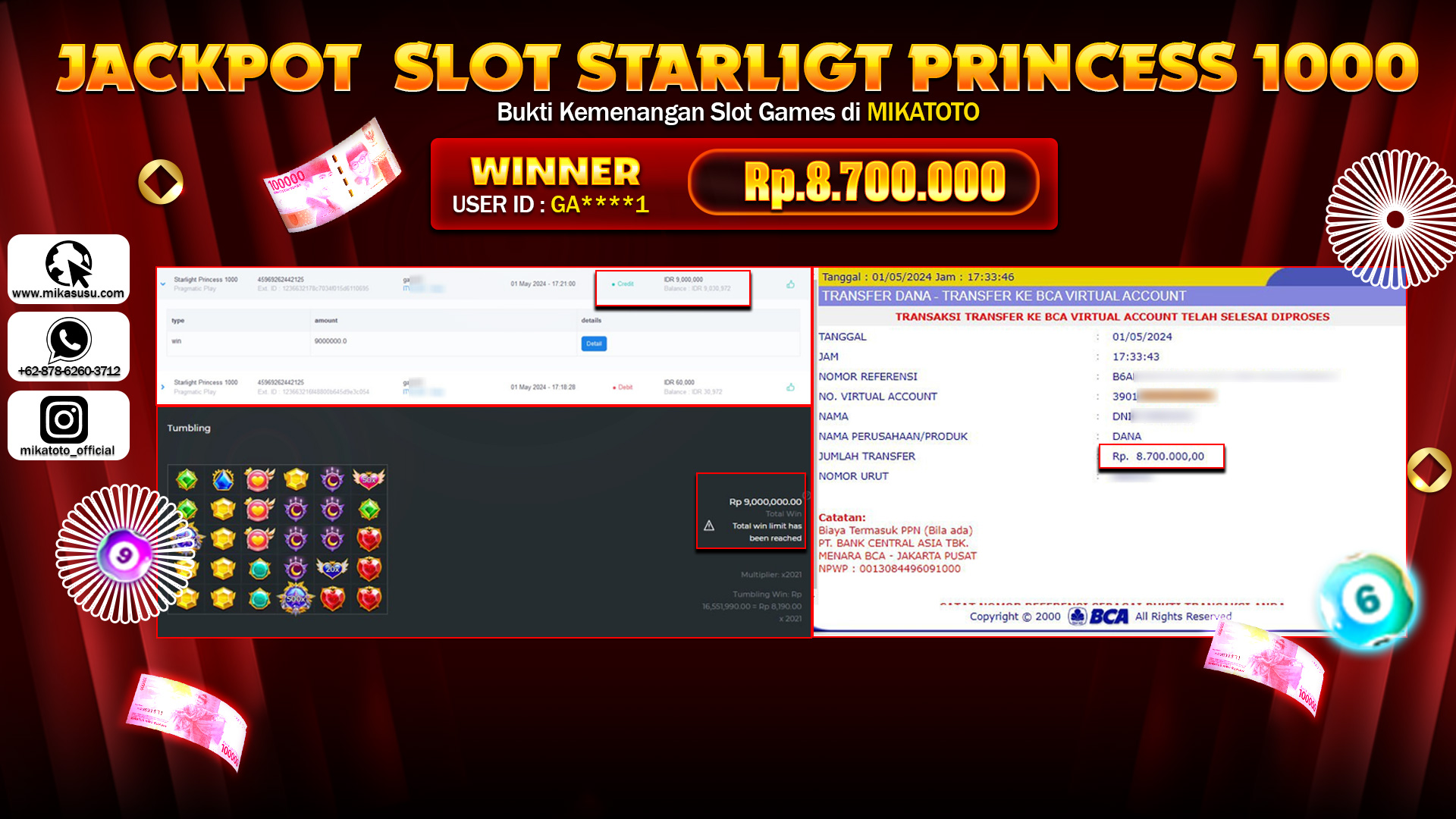 MODAL RECEH WEDEH JUTAAN HANYA DI MIKATOTO!!!